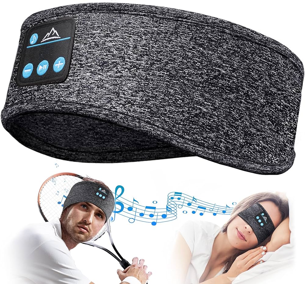Vincha Multiusos con Audífonos Bluetooth para Dormir, hacer Ejercicios o Deportes